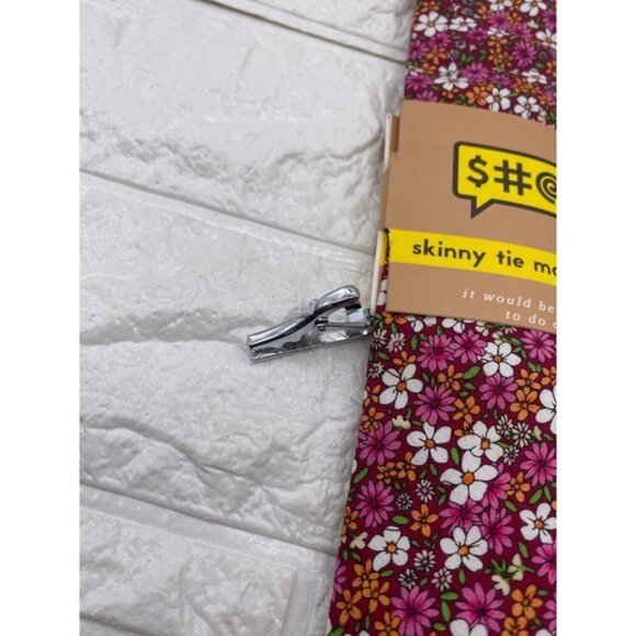 Skinny Tie Madness - Men’s Floral Tie Multicolor SKM3279 - Picture 5 of 5